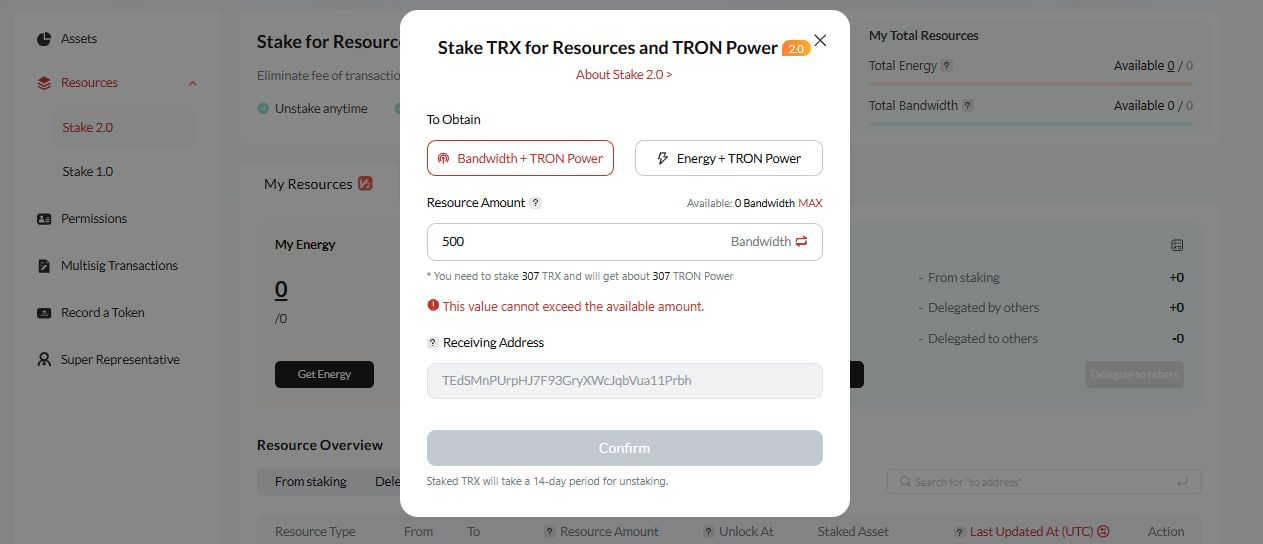 стейкинг trx