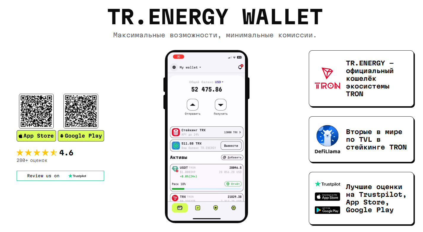 TRON кошелек TR Energy