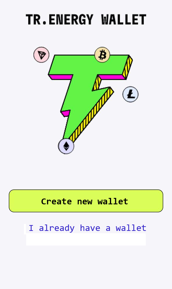 TR ENERGY Bitcoin Wallet